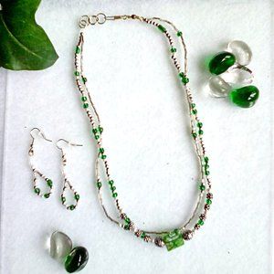 Women's Handcrafted Double Strand Necklace